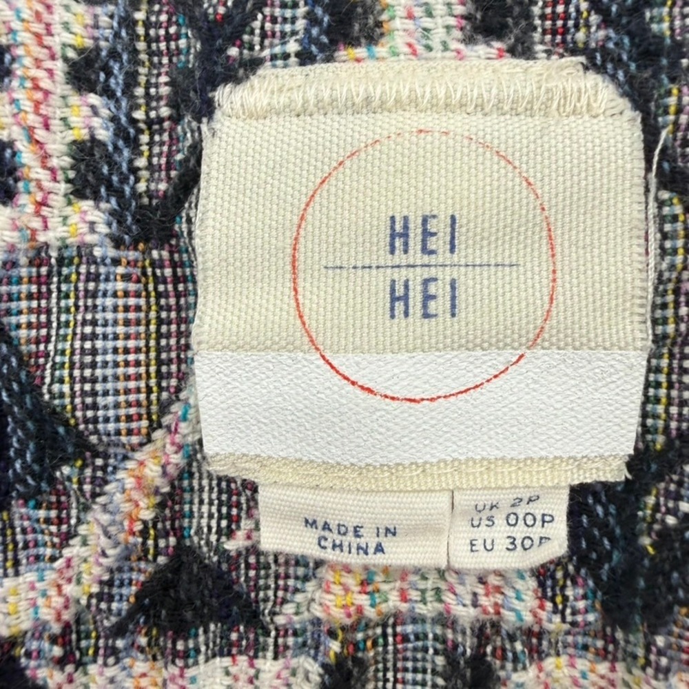 Anthropologie Hei Hei Jacket Women 00P Cotton Woven Aztec Boho Tribal Festival - Picture 3 of 9